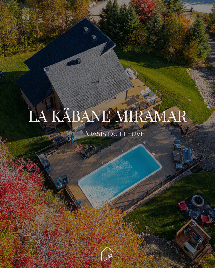 La Käbane Miramar : Chalet locatif aux Éboulements dans Charlevoix